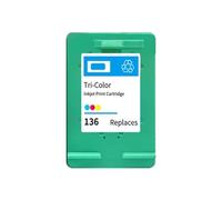 ELUPNMF Sostituzione cartuccia d'inchiostro compatibile per il modello 132 136 per stampanti Photosmart 2573 C3183 Officejet 6213 PSC 1513(1COLOR)