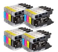 ELUPNMF Vilaxh LC1280 LC1240 LC1220 Cartucce d'inchiostro compatibili per MFC-J280W J430W J435W J5910DW J625DW J6510DW J6910DW DCP-J725DW(4SET)