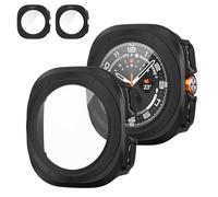 ELUTENG 2 Pezzi Cover Compatibile con Samsung Galaxy Watch Ultra (2025/2024) 47mm, con Vetro Temperato Pellicola Protettiva Custodia Sottile Anti-Graffio per Galaxy Watch