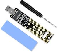 ELUTENG Adattatore M.2 NVMe a USB 3.1, 10Gbps Type-A Scheda riser a inserimento diretto, Lettore di Scheda PCIe M-Key SSD 2230/2242/2260/2280