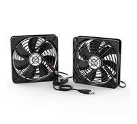 ELUTENG Ventola 120mm USB 5V Raffreddamento PC Silenziosa Ventole Fan 12cm 7 Lame con Griglie Metalliche per TV Box/Router/Xbox/Playstation/PC DIY