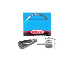 Elvedes brake cable 2 250mm 1x19 stainless wire o1 5mm t head o7x6mm