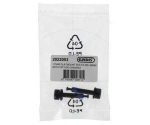 Elvedes Bullone Shimano M5x28 Mm Flatmount 2 Unità Black