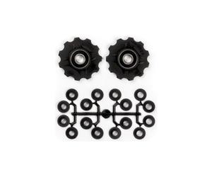 Elvedes jockey wheels x2 kit with spacers black