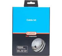 Elvedes - Kit frenata Completo, Guaine + Cavi, Unisex, da Adulto, Argento