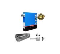 Elvedes kit of 100 gear cable 2250 1x19 stainless 1 1 with head n4x4