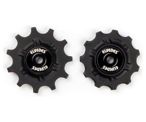 Elvedes pair of jockey wheels 2 x 11 with spacers black