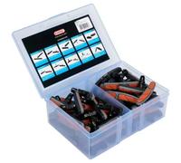 Elvedes Pastiglie Freno A Cerchio Complete Abs 72 Mm 25 Unità Black / Orange / grey