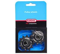 Elvedes pair of jockey wheels 2 x 12 narrow wide bearings