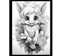 Elves and Their Pets Coloring Book