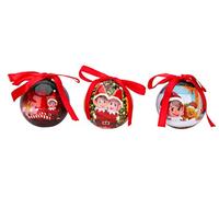 Elves Behavin' Badly Elf's - Set di 3 - 6,5 cm, motivo: Christmas Baubles - Elf Accessories