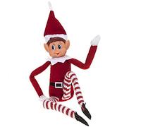 Elves Behavin' Badly-KD13120 Vinile Figura di Elfo Pieghevole e posizionabile, 30,5 cm, Isolato, Colore Ragazzo Rosso, KD13120