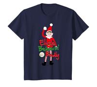 Elves Behavin' Badly Naughty Elfie Wave Christmas Kids Maglietta
