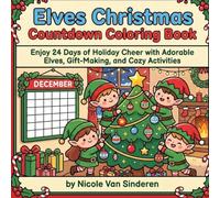 Elves Christmas Countdown Coloring Book