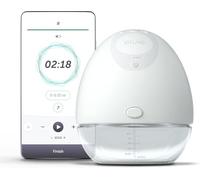 Elvie Pompa portatile per il latte con app - Elettrico, senza mani, compatto, portatile, per l'allattamento, da portare nel reggiseno quando
