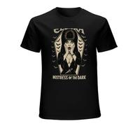 Elvira Mistress of The Dark Men's Cotton Fashion Performance Basic Short Sleeve t-Shirt Size S