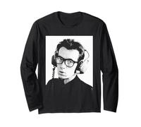 Elvis Costello Guardando I Detectives Era 1977 Portait Maglia a Manica