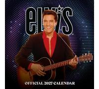 Elvis Presley 2027 Square Wall Calendar Official Licensed Elvis Calendar, Monthly Grid Layout, Iconic Photos of the King of Rock ’n’ Roll, Large Square Format, Gift for Elvis Fans