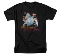 Elvis Presley - Always On My Mind - T-Shirt Corto Unisex Adulto - Nero