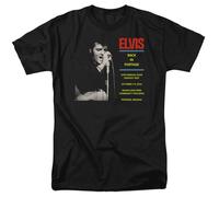 Elvis Presley - Back In Portage - T-Shirt Manica Corta Unisex Adulto - Nera