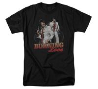Elvis Presley - Burning Love - T-Shirt A Maniche Corte Unisex Per Adulti - Nera