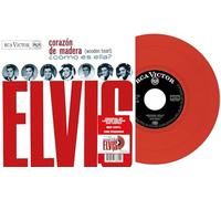ELVIS PRESLEY - CORAZON DE MADERA RED VINYL - Vinyl Record 7 - K72z