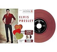 ELVIS PRESLEY - EP ETRANGER N10 - WOODEN HEART SPAIN BURGUNDY VINY - K72z