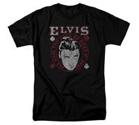 Elvis Presley - Hail The King - T-Shirt A Maniche Corte Unisex Per Adulto - Nero