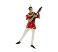 Elvis Presley Hawaiano Rosso Abito Ornamento, 12.7cm