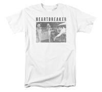 Elvis Presley Heartbreaker T-Shirt Da Uomo Bianca Cotone 100% Manica Corta