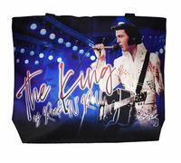 Elvis Presley Il Re Borsa Tote Jumpsuit Bianca