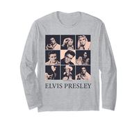 Elvis Presley Il re del Rock 'n' Roll di Memphis Flash Maglia a Manica