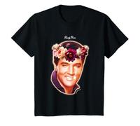 Elvis Presley Il re del Rock & Roll Flowers Kids Maglietta