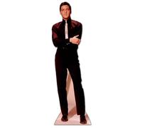 Elvis Presley IN Nero Suit Cartone Ritaglio Piedistallo Classico 50's Stile I Re