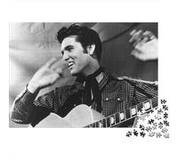 Elvis Presley Jigsaw Puzzle Impossibili 1000Pcs The King Decorazione Per La Casa. Rilassamento E Intelligence Per Adulti E Ragazzi Da 14 Anni 70x50cm/1000pcs