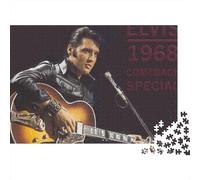 Elvis Presley Jigsaw Puzzle Impossible 1000 Pezzi The King Decorazione Per La Casa. Rilassamento E Intelligence Per Adulti E Ragazzi Da 14 Anni 38x26cm/1000pcs