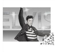 Elvis Presley Jigsaw Puzzle Impossible 1000 Pezzi The King Decorazione Per La Casa. Rilassamento E Intelligence Per Adulti E Ragazzi Da 14 Anni 70x50cm/1000pcs