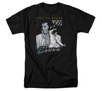 Elvis Presley - Live A Vegas - T-Shirt Corto Maniche Unisex Adulto - Nera