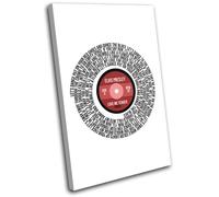 Elvis Presley Love Lyrics Song Record Vinyl Canvas Wall Art Picture Print