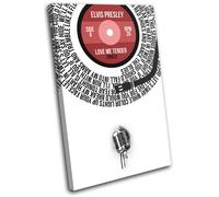 Elvis Presley Love Record Vinyl Lyrics Song Canvas Wall Art Picture Print