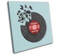 Elvis Presley Love Record Vinyl Song Lyrics Canvas Wall Art Picture Print