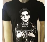 Elvis Presley Maglietta Nera Piccolo, Medio, Grande, Xlarge Re Di Rock N Rotolo