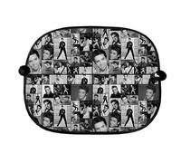 Elvis Presley Montaggio B/N Multicolore - Parasole Auto - Set 2 Pezzi
