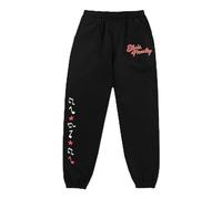 ELVIS PRESLEY Official Merch Red/Black Logo Sweatpants Pantaloni da Tuta, Nero, S Unisex-Adulto