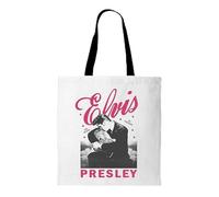 Elvis Presley ON STAGE TOTE BAG, BIANCO