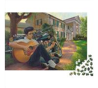Elvis Presley Puzzle Impossibili 1000Pcs The King Decorazione Per La Casa. Giochi Rilassamento E Intelligence Per Adulti E Bambini Da 12 Anni 38x26cm/1000pcs