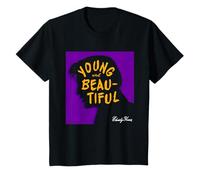 Elvis Presley Silhouette Giovane E Bella Retro Bambini Maglietta