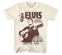 Elvis Presley - Sole Records Raleigh Auditorium - Manica Corta T-Shirt