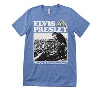 Elvis Presley T-Shirt Uomo Ufficiale Licensed Heartbreaker Manica Corta
