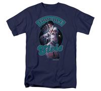 Elvis Presley - Total Trouble - T-Shirt A Maniche Corte Unisex Per Adulti - Blu